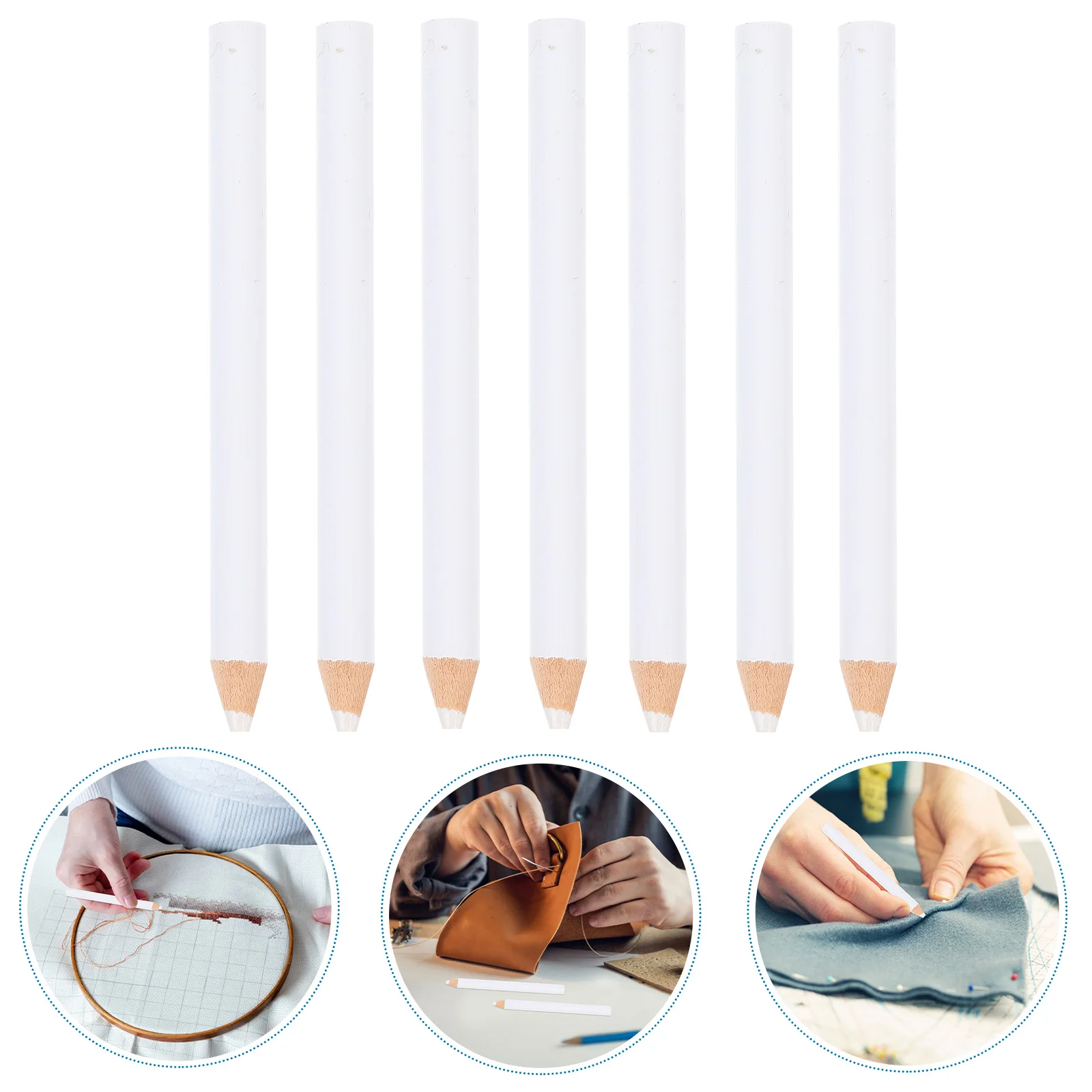 7 قطعة قلم رصاص علامة النسيج الطباشير ماركر الملابس اللحف قابل للمسح قابل للغسل لينة الرصاص عالية الدقة التطريز القلم للخياطة