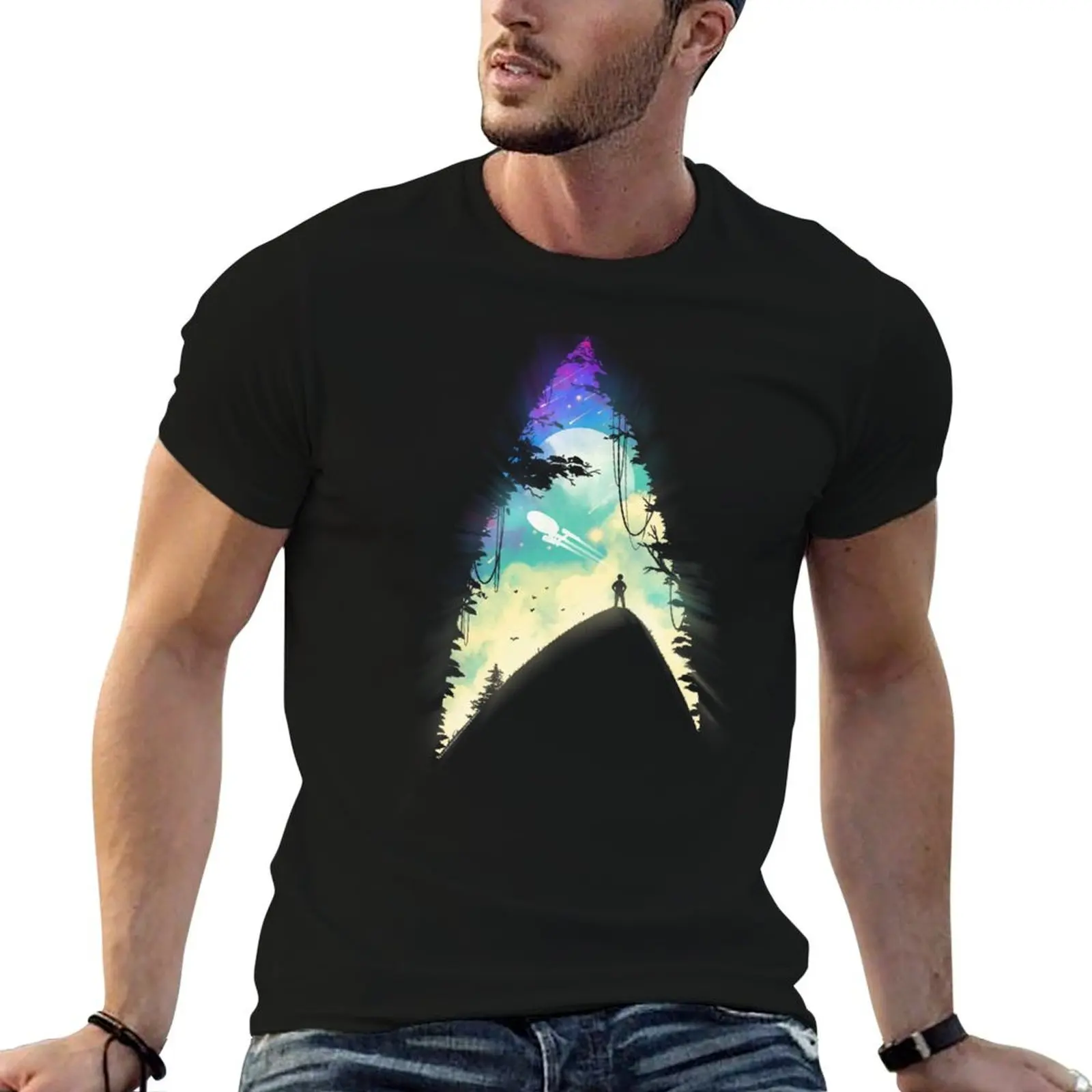

shirt T-Shirt graphic Trek Star V: shirts funny The Final for Insignia man t Frontier casual Space Exploration t man
