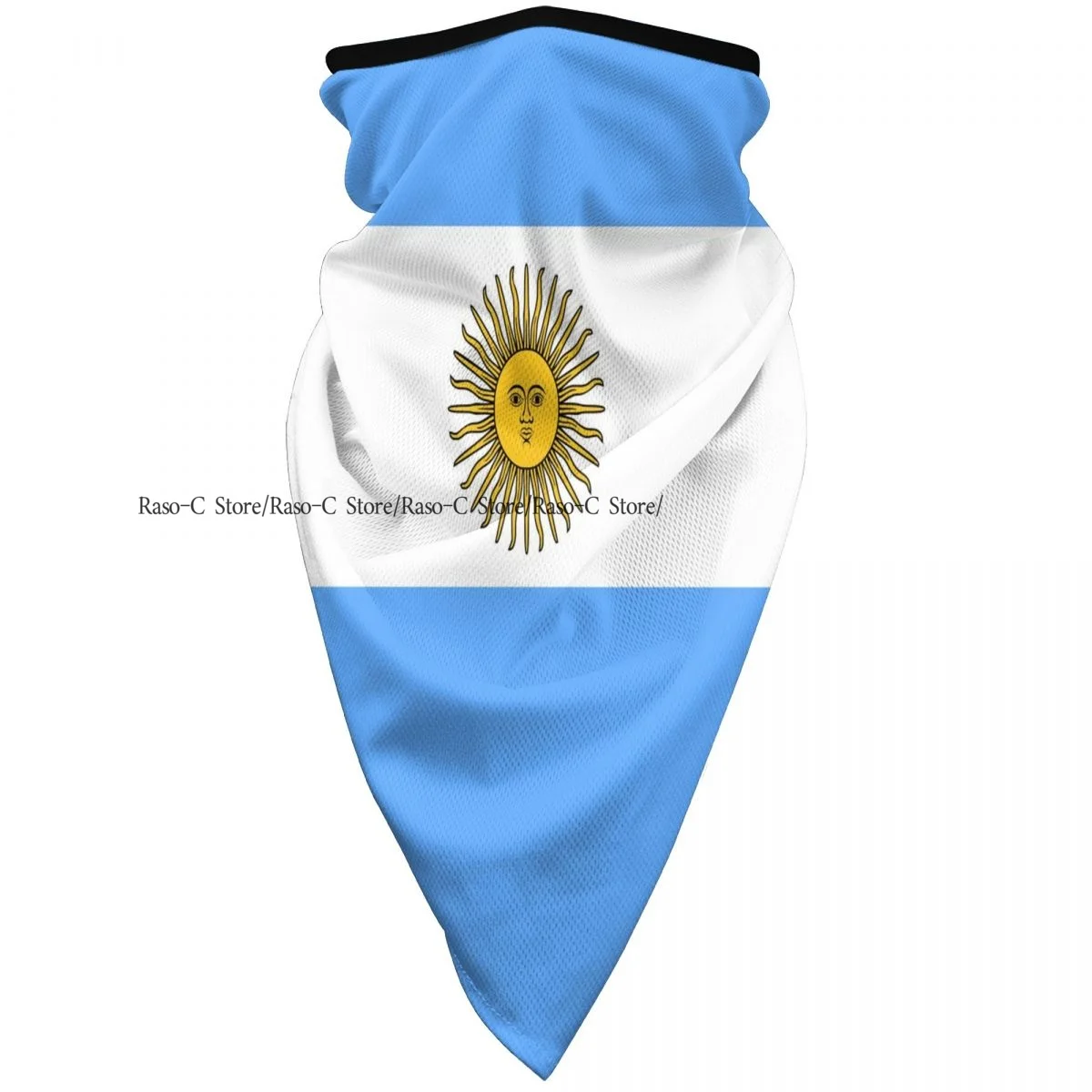 Windproof Dust Face Mask Argentina Flag Breathable Ice Silk Neck Cover Balaclava Bandana Scarf Wrap