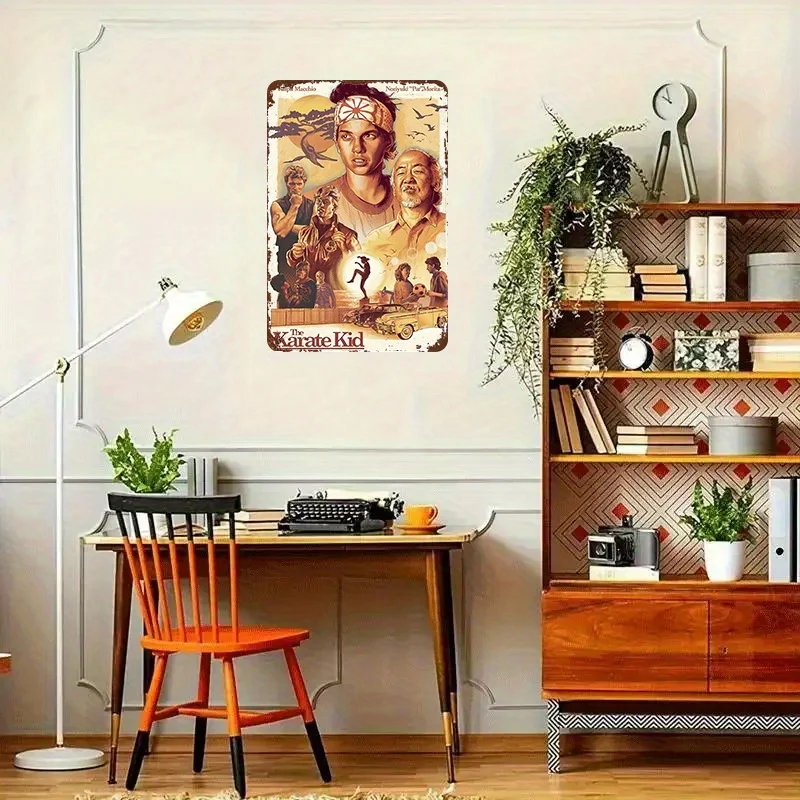 ملصق فيلم كاراتيه كلاسيكي ثنائي الأبعاد، مسطح عتيق من الثمانينيات/90s للأطفال - ديكور فنون الدفاع عن النفس العتيق مع دانيال لاروسو، السيد مياجي، جوني - He