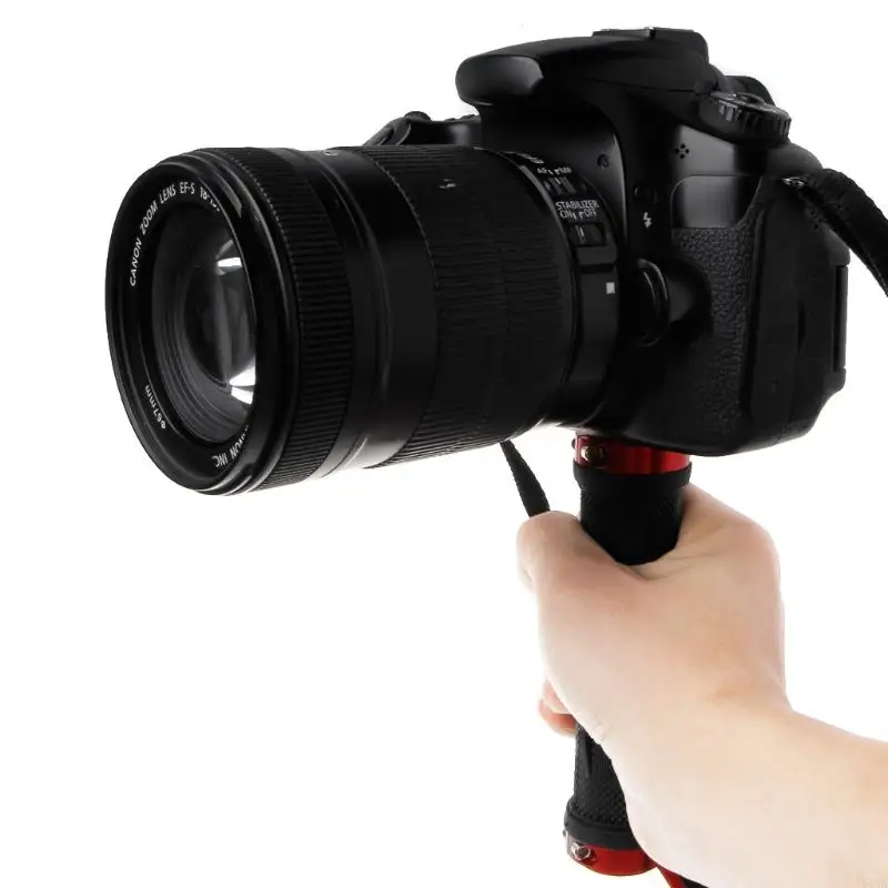 573A 1/4 مقبض المقبض حامل الاستقرار حامل حامل محمول باليد لكاميرا LED