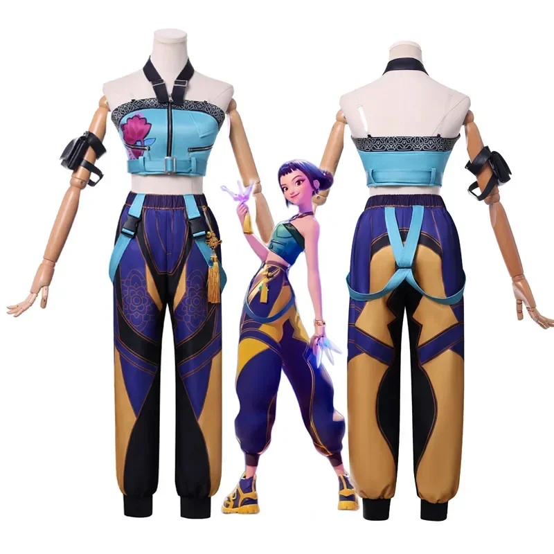 Costume de Cosplay KPop Demon Cos Hunters Superstar Zoe, perruque avec anneau, ensemble complet de Costume de groupe pour filles, jeu de rôle pour fête d'halloween, 2026