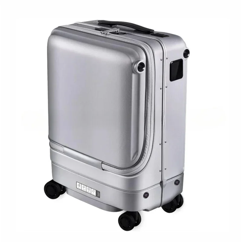 Suitcase Cabin Spinner Trolley On Wheel 20Rolling Luggage App Remote Control Following