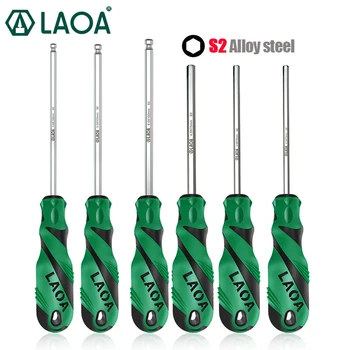 LAOA Zestawy wkrętaków sześciokątnych Wkrętak imbusowy z gniazdem sześciokątnym i magnetycznym