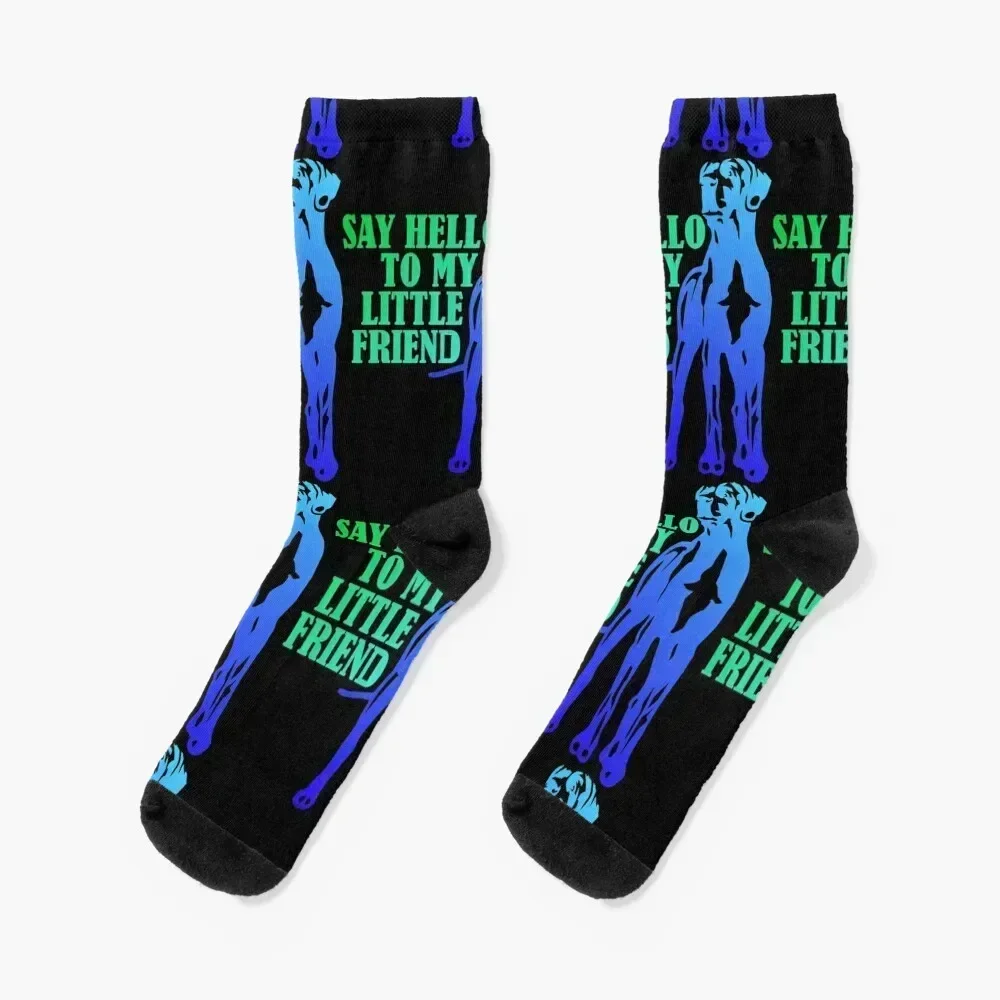 My Friend the Great Dane Socks Soccer Wholesale heated colored Woman Socks Men's anti-slip summer FASHION Mens Socks Women's
