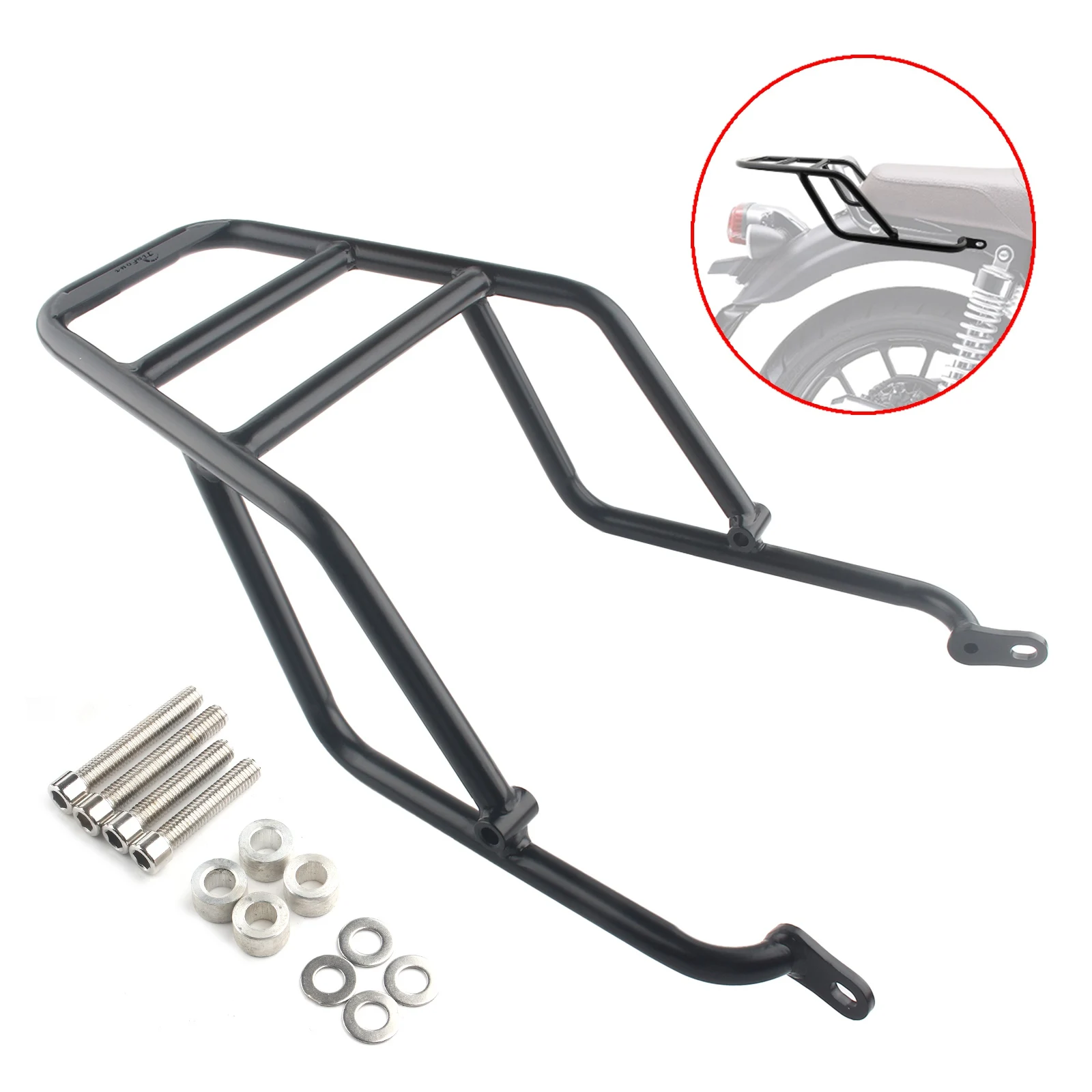 Motorcycle Rear Luggage Rack Motorbike Carrier Support Extension For Honda CB350 Hness GB350 2021-2023 Motocross Modified Parts