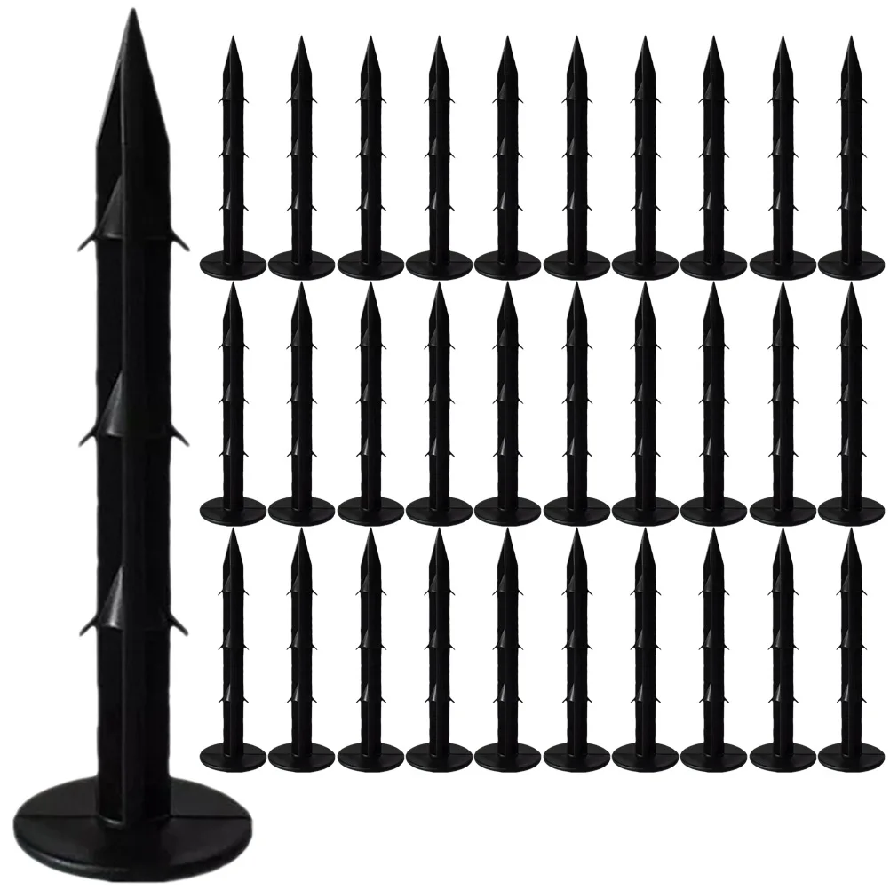 

100pcs Ground Cloth Stake Ground Nails Nails Plastic Stakes 16cm Garden Lawn Pegs Gardening Support Landscaping Outdoor