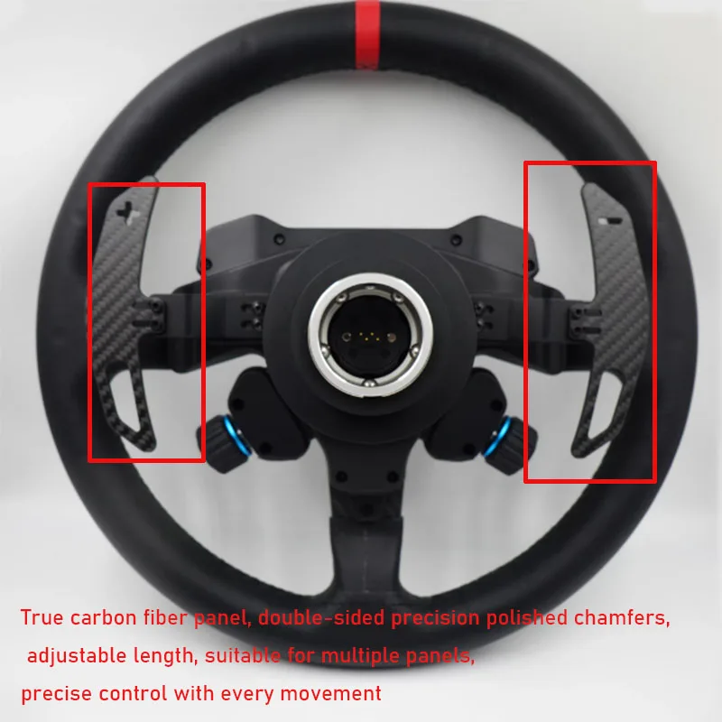 Carbon Fiber Paddle Shifter Modification Parts Accessories for Logitech RS 50 Wheel