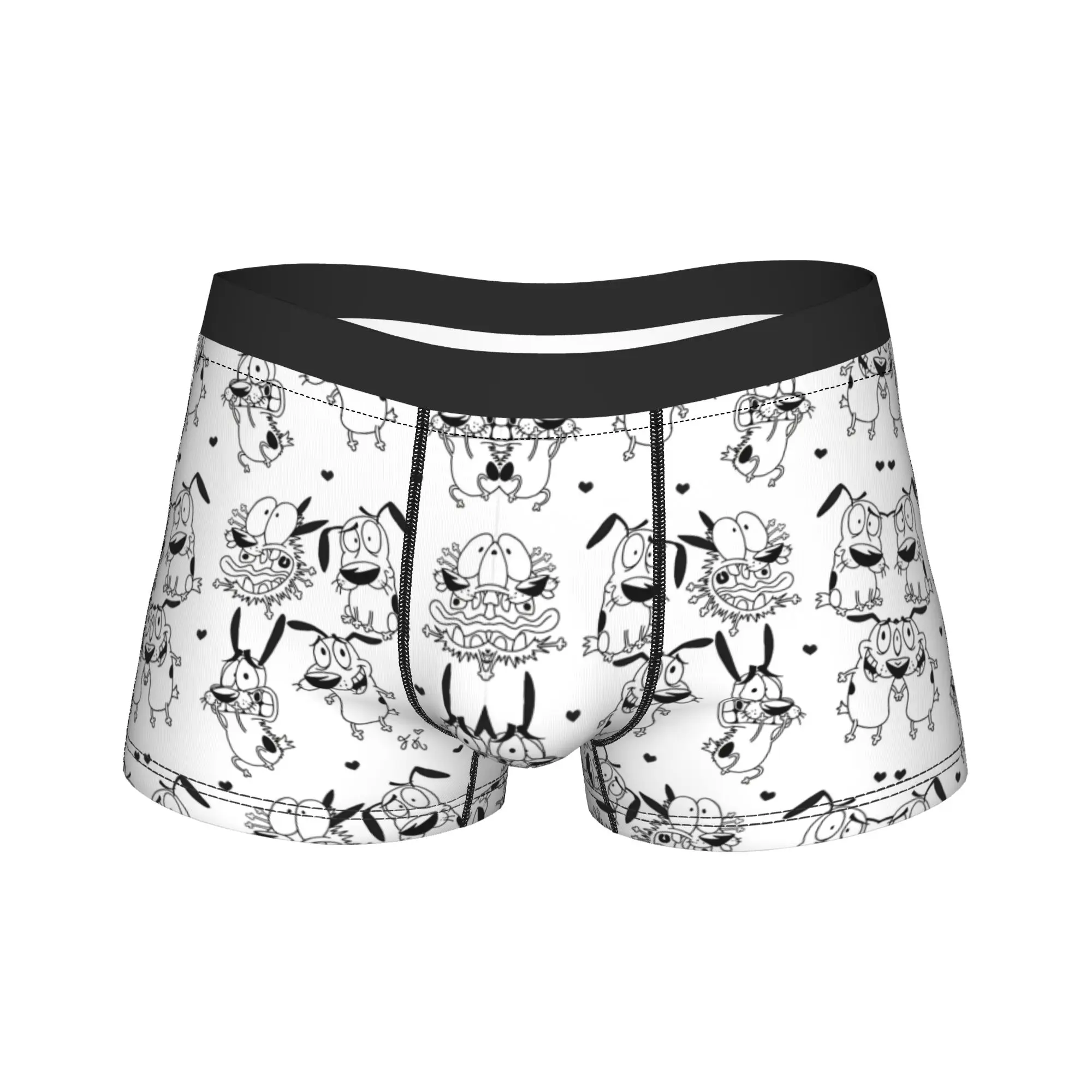 

Cowardly Dog Courage Underwear Pattern Boxer Shorts Hot Sale Male Underpants Novelty Shorts Briefs Birthday Present