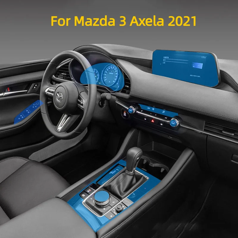 

Car Door Center Console Media Dashboard Navigation TPU Anti-scratch For Mazda 3 Axela 2021 Protector Film Car Accessories