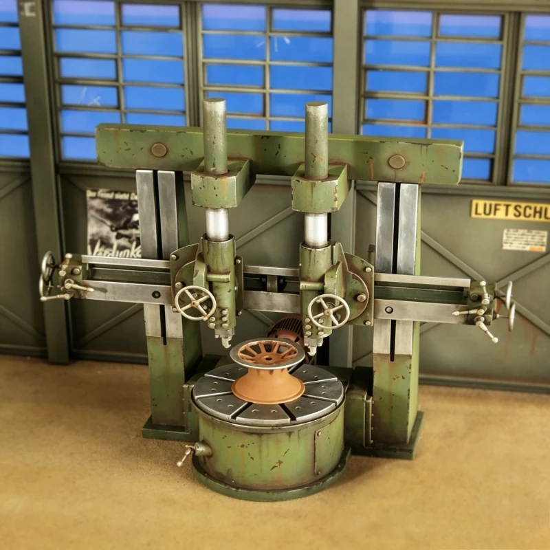 Gravity Milling Machine Processing Table 1/35 Die-casting Resin Model, Scene Layout Props, Unpainted, Needs To Be Assembled