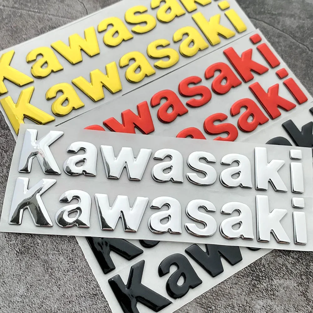 

2pc/set 3D Motorcycle for Kawasaki Logo Stickers Emblem Badge Decals Tank Wheel for Kawasaki NINJA Z800 Z900 Z650