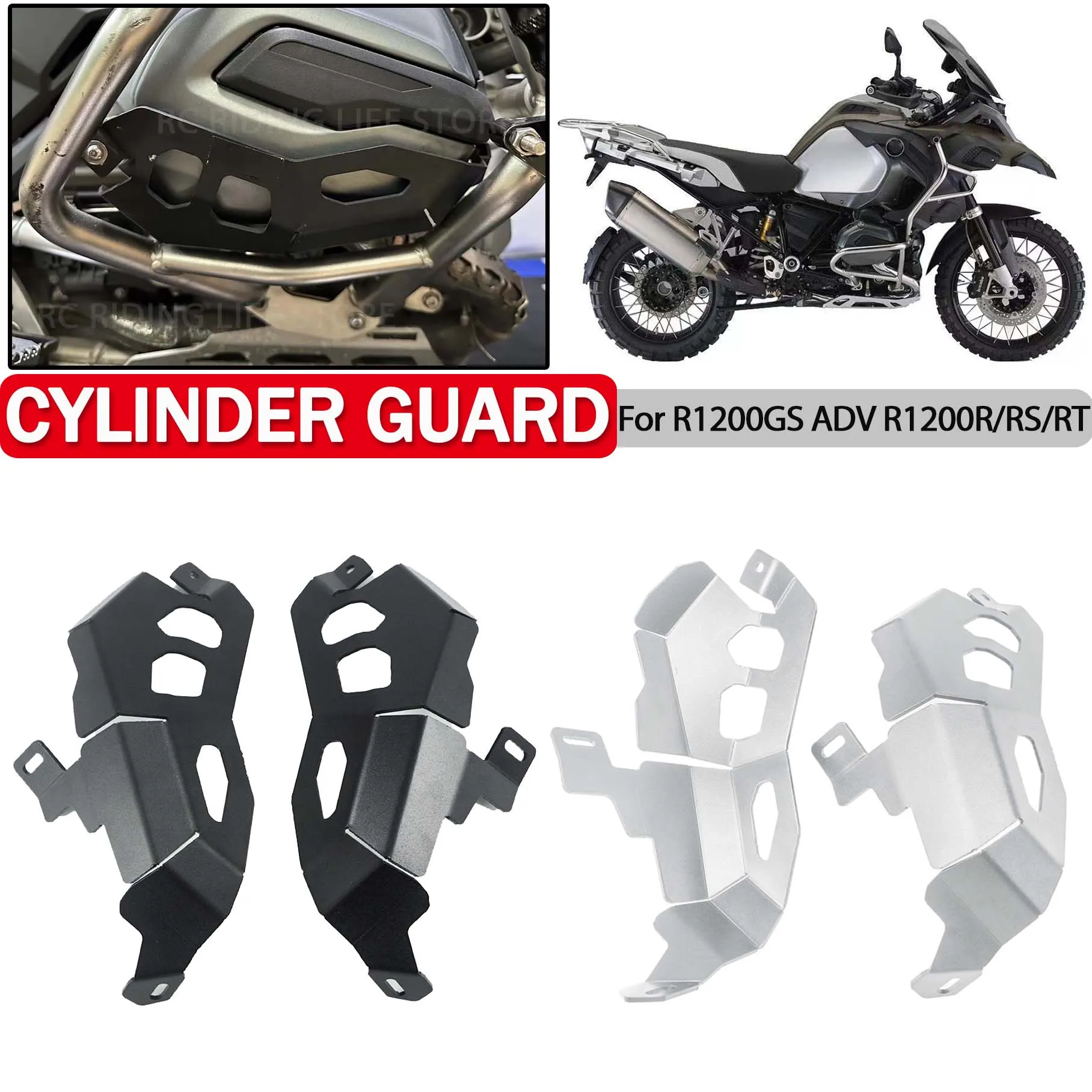 

For BMW R1200GS ADV R 1200 R1200 GS R RS RT 2013-2019 2020 Motorcycle Engine Cylinder Guard Aluminum Motor Hood Protection Cover