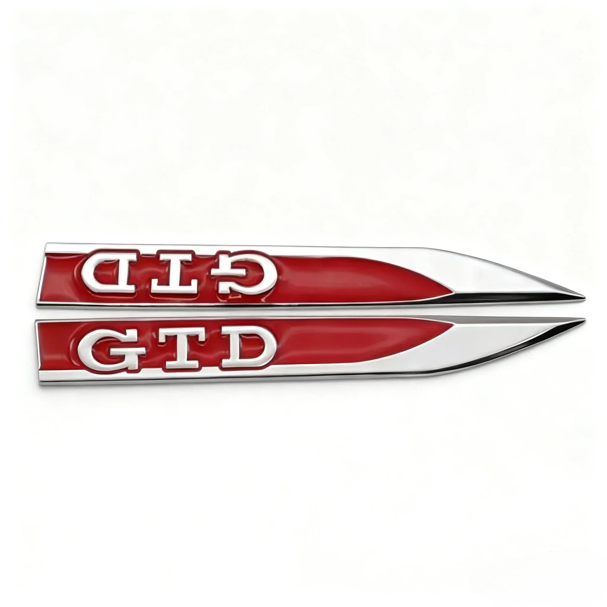 2pcs Metal GTD Letters Logo Badge Car Stickers Car Wing Fender Side Blade Sports Emblem Accessories for Golf MK5 MK7 5 6 7 Polo view 5