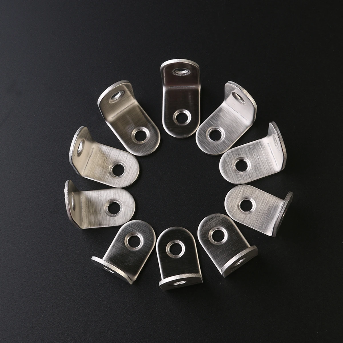 

20pcs Stainless Corner Brackets 2mm Thickness 25mm L Shape Right Angle L Shape Angle Bracket Furniture Fastener Hardware