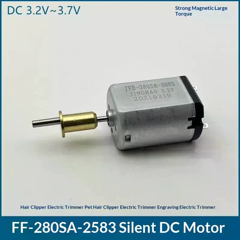1Pcs DC3.2V-3.7V High Torque Hair Clipper Hair Clipper Carving Hair Clipper Motor FF280SA-2583 DC Motor