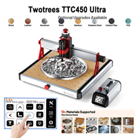 TWOTREES TTC450 Ultra 460x460x100mm CNC Machine 2-in-1 Laser Engraving Cutter Router Table for Wood Stone Aluminium MDF Paper