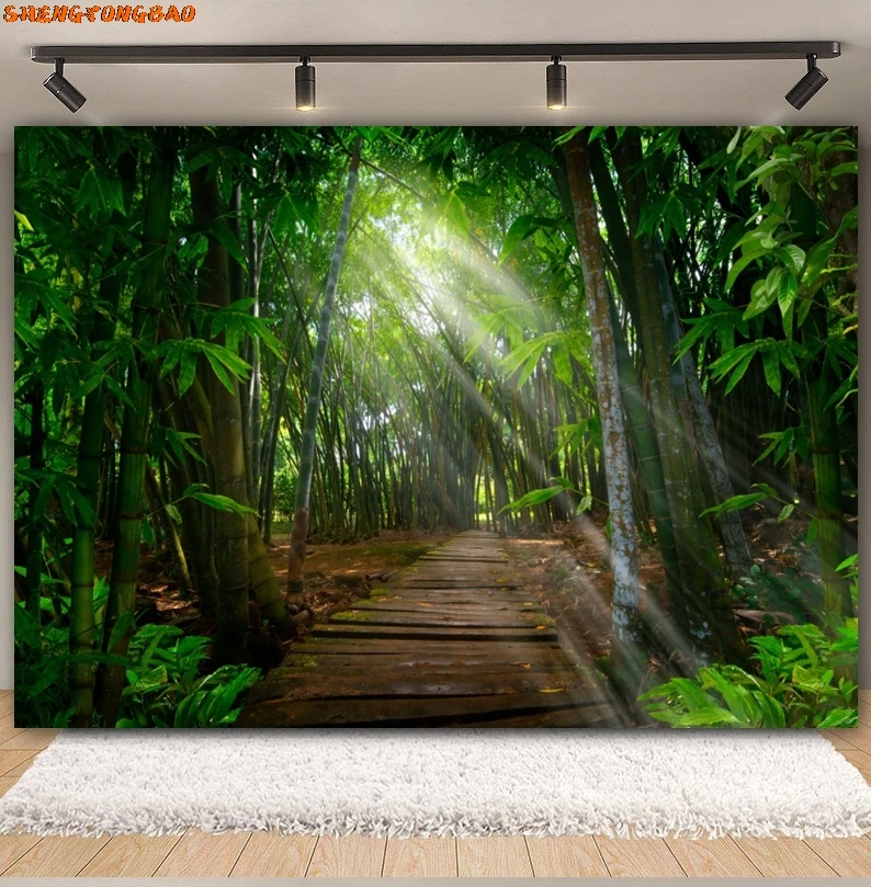 Spring Natural Scenery Photography Backdrops Waterfall Mountain Water River Lake Forest Landscape Background Decor Photo Studio