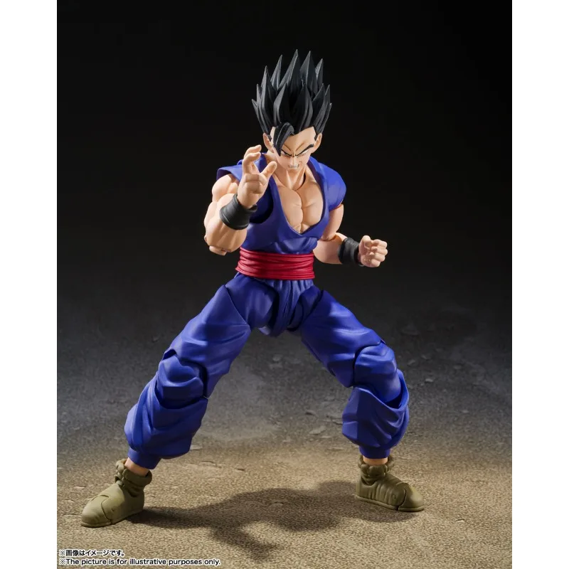 Japanische Bandai Shf Adulthood Son Gohan Dragon Ball Super Hero Theater Edition Bewegliche Anime Figur Modell Desktop Ornamente Puppe