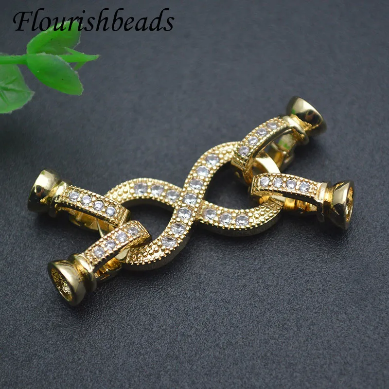 Handmade DIY Jewelry Findings Decorative Connector Fastener Pearls Clasps Nickel Free Accessories Supplies 10pcs/lot