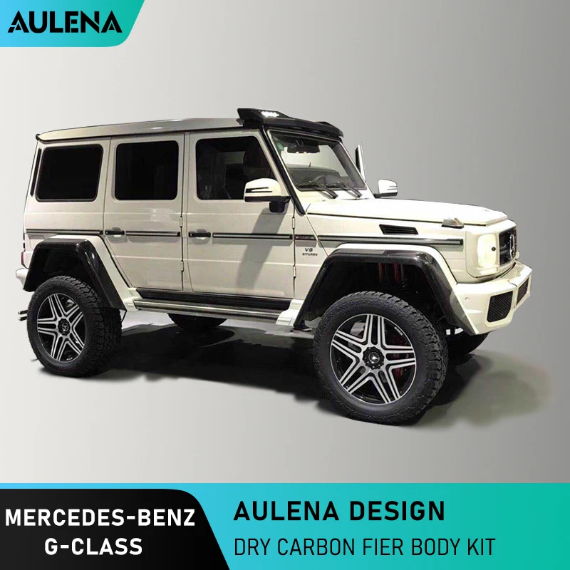 Aulena Dry Carbon Body Kit OEM Style For Mercedes-Benz G-Class 4*4Wheel Trims Full Dry Carbon Aero Kit