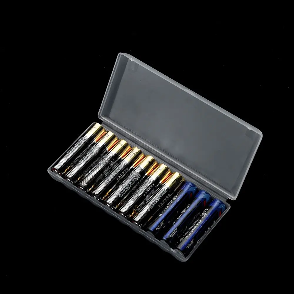 10 Slots AA AAA 18650 Kunststoff Batteriehalter Aufbewahrungsbox Batteriegehäuse Abdeckung für AA AAA wiederaufladbare Batterie Container Organizer – Detail 9
