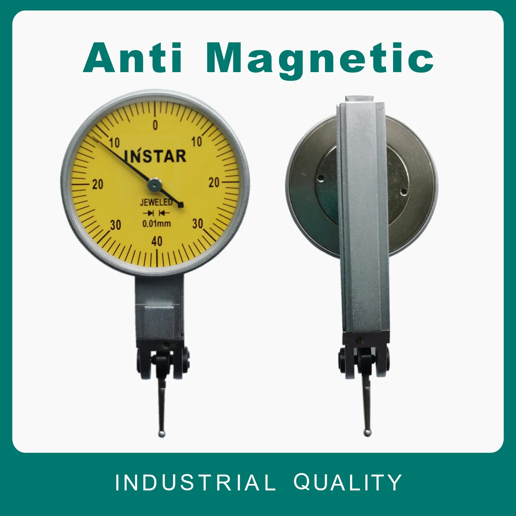 INSTAR Dial Test Indicator 0-0.8mm x 0.01mm Plus Vertical Dial Gage Micron 0-0.2mm DIN878 Standard Germany 0-10mm x 0.01mm