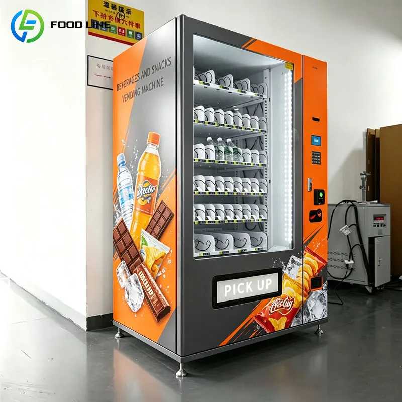 Snack Vending Machine Automatic Candy Drink Beverage Dispenser Smart Refrigerated Commercial Retail Kiosk Customized