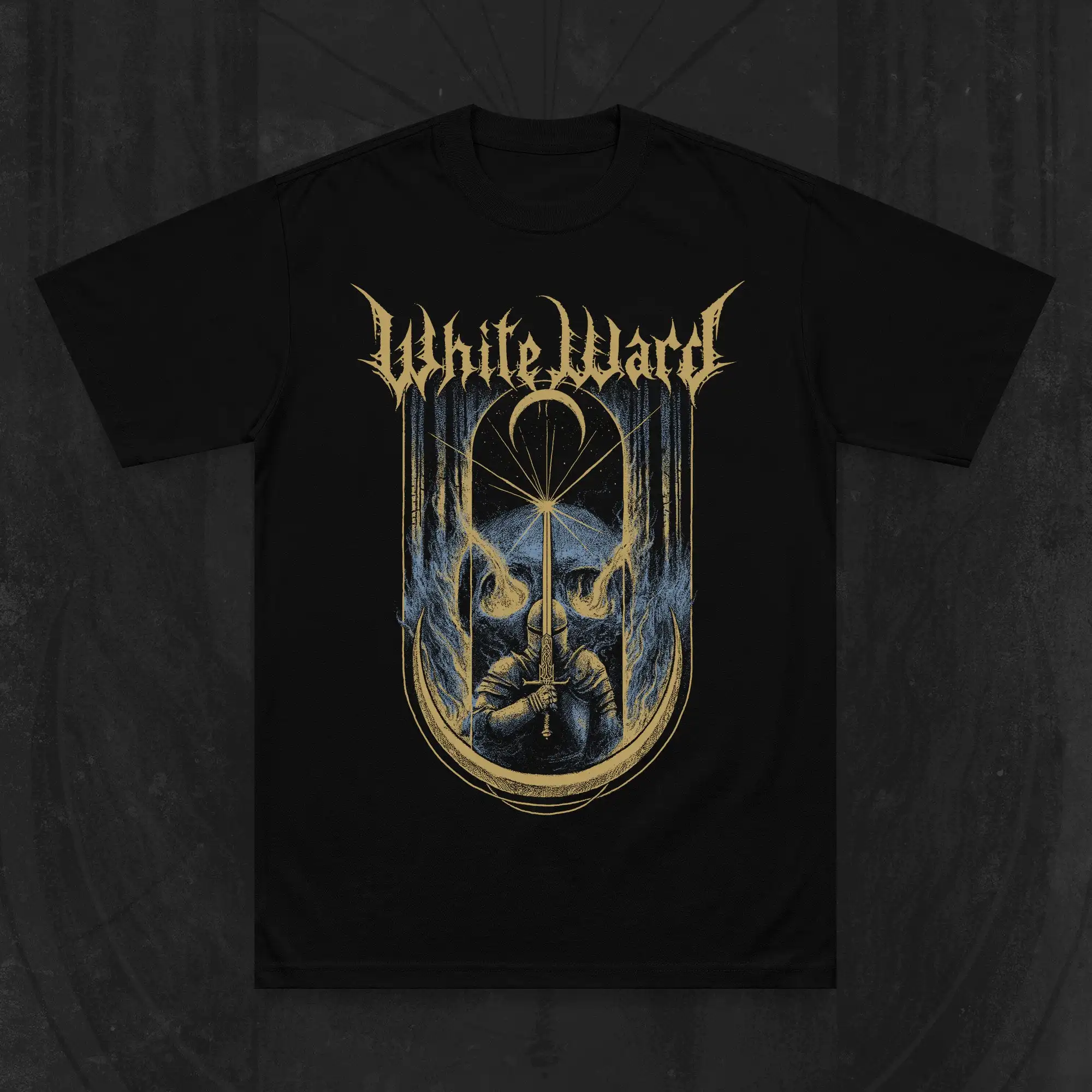 Weißes Ward Phoenix Band T-Shirt aus 100 % Baumwolle, grafisches T-Shirt für Männer und Frauen, Sommer-Streetwear-Top – Detail 3