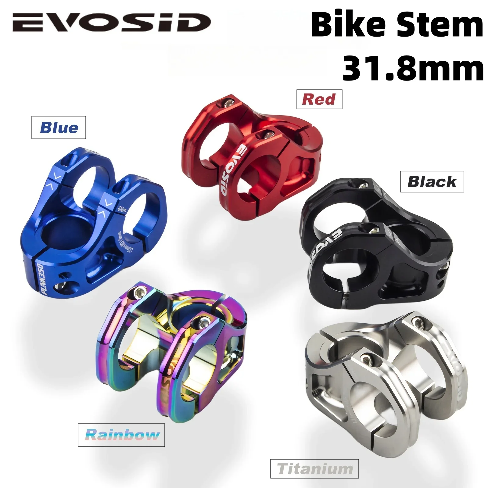 

EVOSID MTB Power Bike Stem 31.8mm Mountain Bicycle Bridge Short Power Road Bike Handlebar Stem For AM/DH/XC MTB Bike Accessories