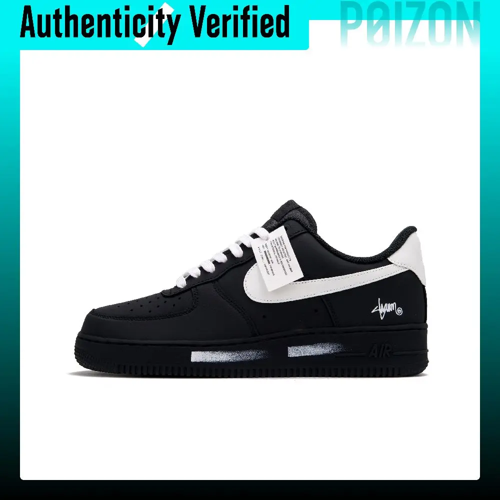 Nike Air Force 1 Oreo Low top Skateboard Shoes Unisex Black CW2288-001(Team1509-)