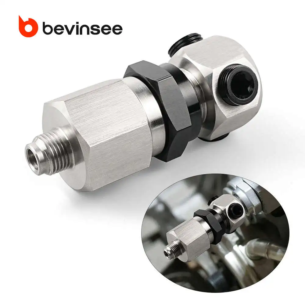 

Адаптер датчика давления масла BEVINSEE с дополнительными уплотнительными кольцами и заглушками 1/8 дюйма NPT, для Honda для резьбы Acura 1/8 BSPT, автомобильные аксессуары
