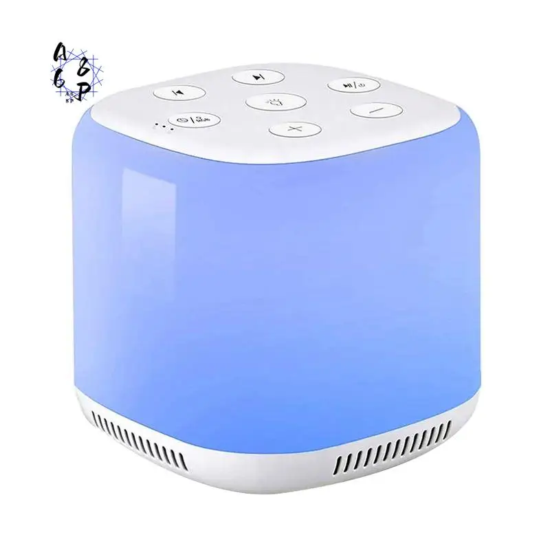 A68P-White Noise Machine With 7 Color Night Light And 34 Sleep Aid Sounds For Soothing Emotions,Promoting Sleep,Sound Machine