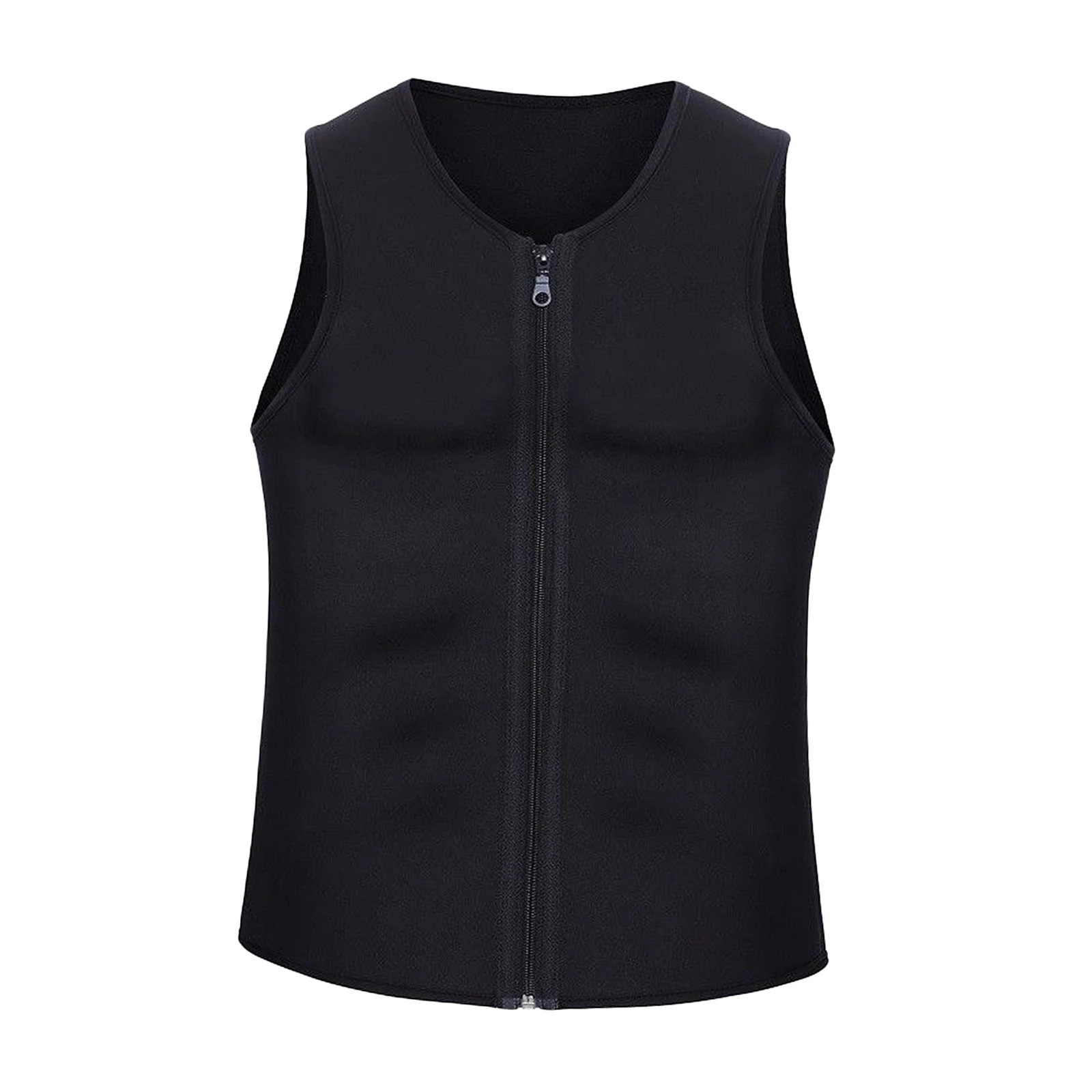 Men Neoprene Sauna Thermo Sweat Body Shaper Waist Trainer Fat Burner Corset Vest