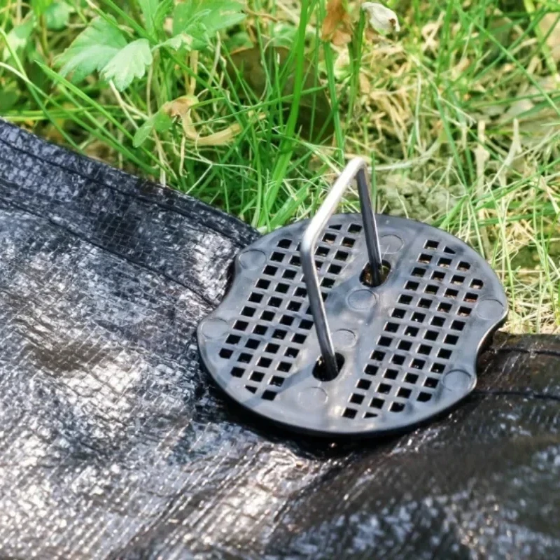 10-100 قطعة مسامير الرياح مع جوانات U-نوع حصص الأرض مكافحة العشب القماش حديقة سياج سبايك كومة المروج خيمة النسيج تأمين أوتاد