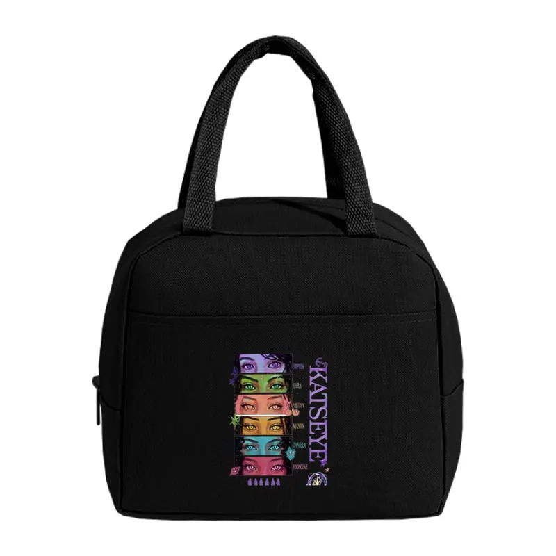 KATSEYE World Tour Zippered Lunch Bags Suitable for School Work Camping and Everyday Use Insulated Tote Bags K-Pop Fan Gifts