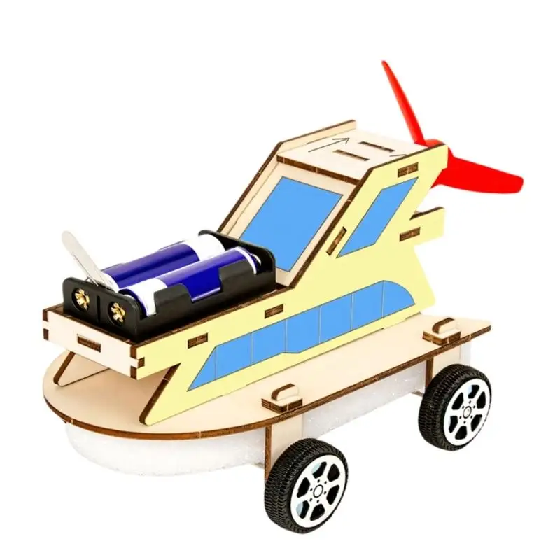 Amphibious Vehicle Model Making Set Hands on Assembly Wooden Science Experiment Toy For Kids Hands On Learning Physics And D2RC