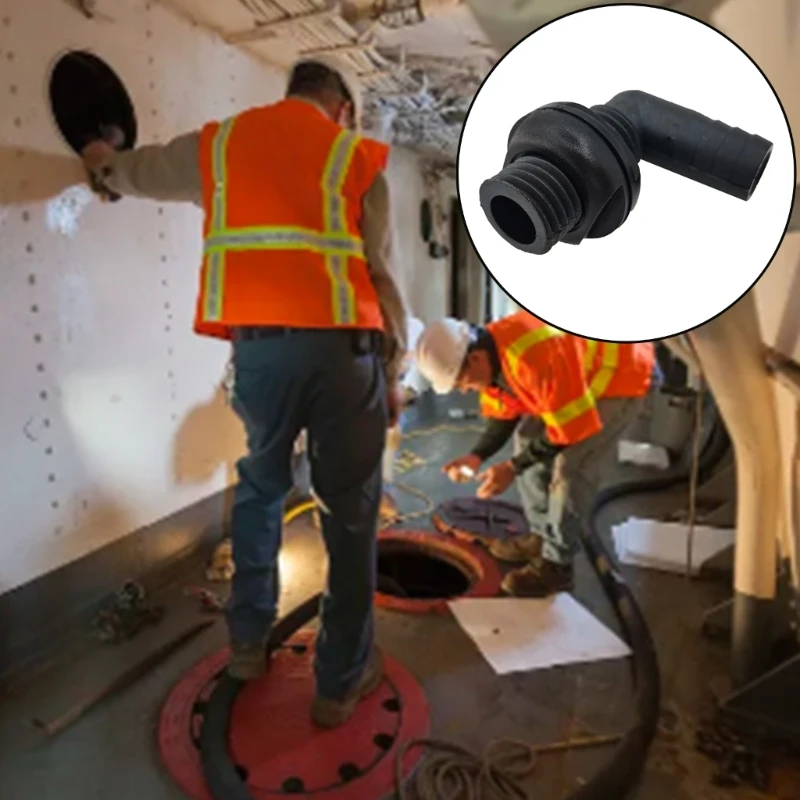 

Angled Nylon Plastic Thru Hull Bilge Fitting Bilge Aerator Hose Boat Marine Yacht Sail Accessories