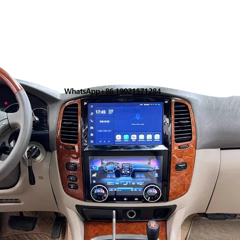 

Android Auto Car Radio for LC100 2004-2007 Lexus LX470 AC Screen Panel GPS Bluetooth Dashboard Placement CarPlay Stereo