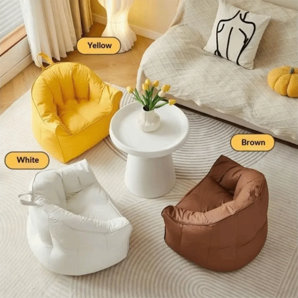 Waterproof Bean Bag Sofa Single Seat Soft Bean Bag Lazy Sofa Creative Design Portable Reading Sofa Chair Living Room