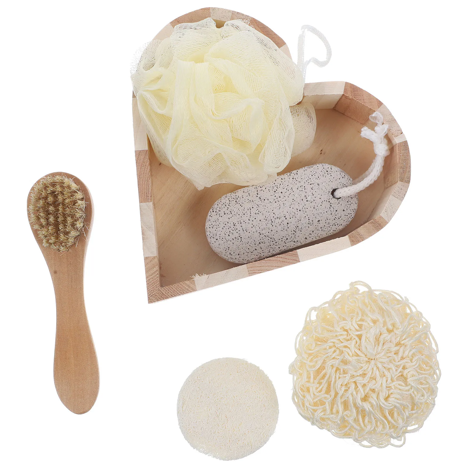

1 Set Shower Set Compact Body Scrubber Kit For Back Foot Cleaning Exfoliating Bathing Tools Gift Bath Accessories Body Cleaning