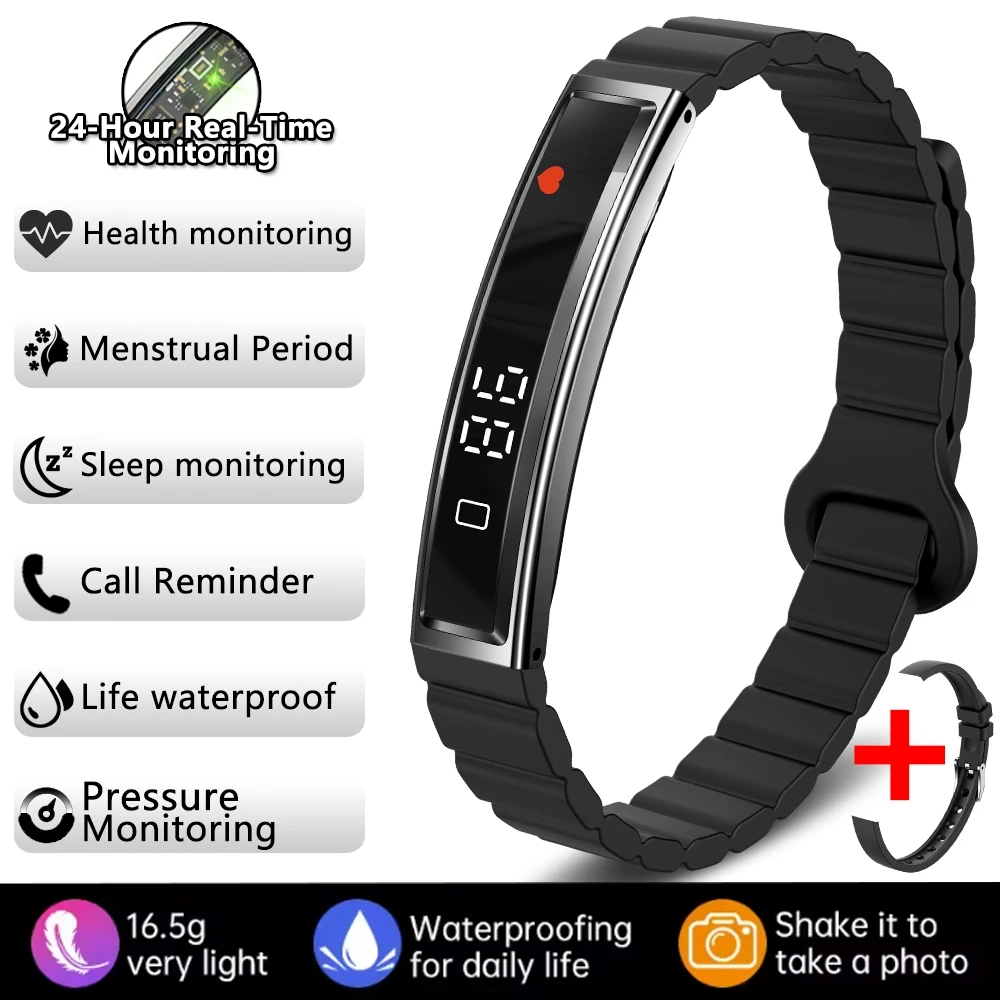 2026 Nieuwe Mode Vrouwen Slimme Armband Sportmodus Fitness Tracker Hartslag Gezondheid Monitoring IP68 Waterdicht Smart Horloge Mannen