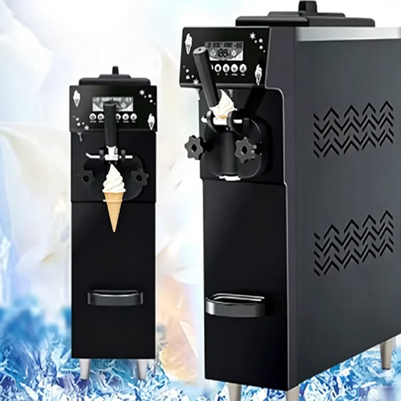 Commercial Soft Serve Ice Cream Machine Microcomputer Digital   Display Competitive Price Cone Shape for Serving Fruit