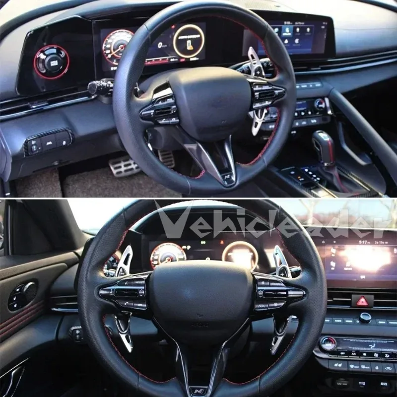 DSG Shifter Paddle Extender Stickers For Hyundai I30 Wagon N Line Veloster KONA N Elantra Avante GT N-line CN7 Steering Wheels