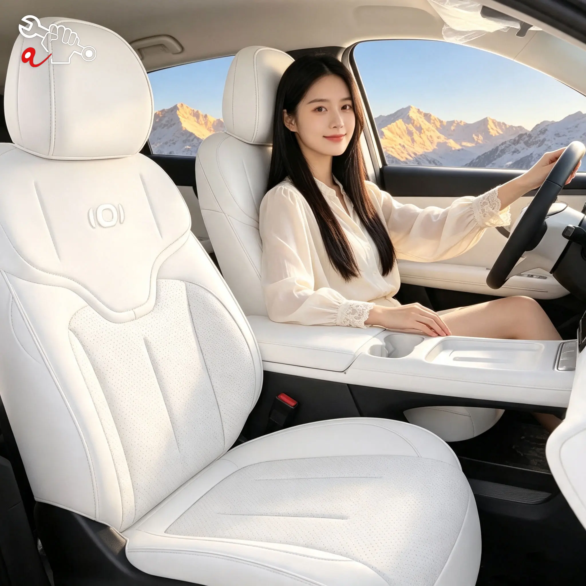Left-Drive Car Seat Cover For Changan Qiyuan NEVO Q05 2026 Custom Fit Seat Cover Full Surrounded Seat Protection Cushion Auto