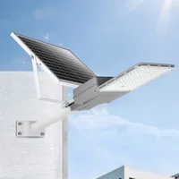 Split Type 120w 300w 1000w Heavy Duty Wireless Remote Control High Lumen Highway LED Panel Solar Street Light With Pole