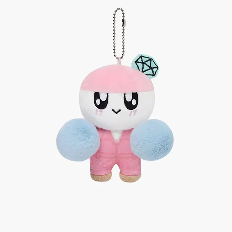 New Bongbongee Official Plush Doll Keychain Kawaii Cartoon Plushies Key Ring Stuffed Animals Pendents for Phone Bags