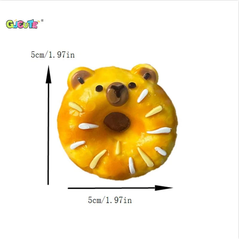 Süßes lustiges Capybara Pinch Squeeze Toy Silikon Stress Relief Toy Cream Mud Feel Dekompression Slow Rebound Toy Schlüsselanhänger Charm Geschenke