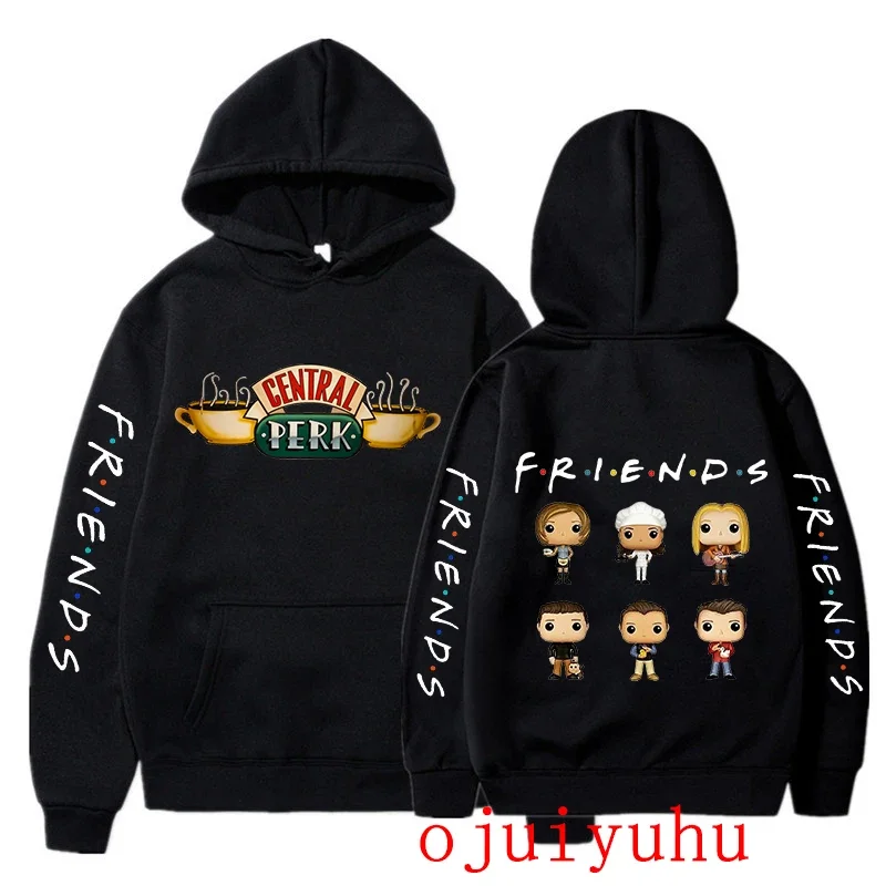 Friends Tv Show Harajuku Pullovers Funny Cartoon Friends Hoodies Ullzang Graphic Friends 90s Sweatshirt Cute Vintage Anime Hoody