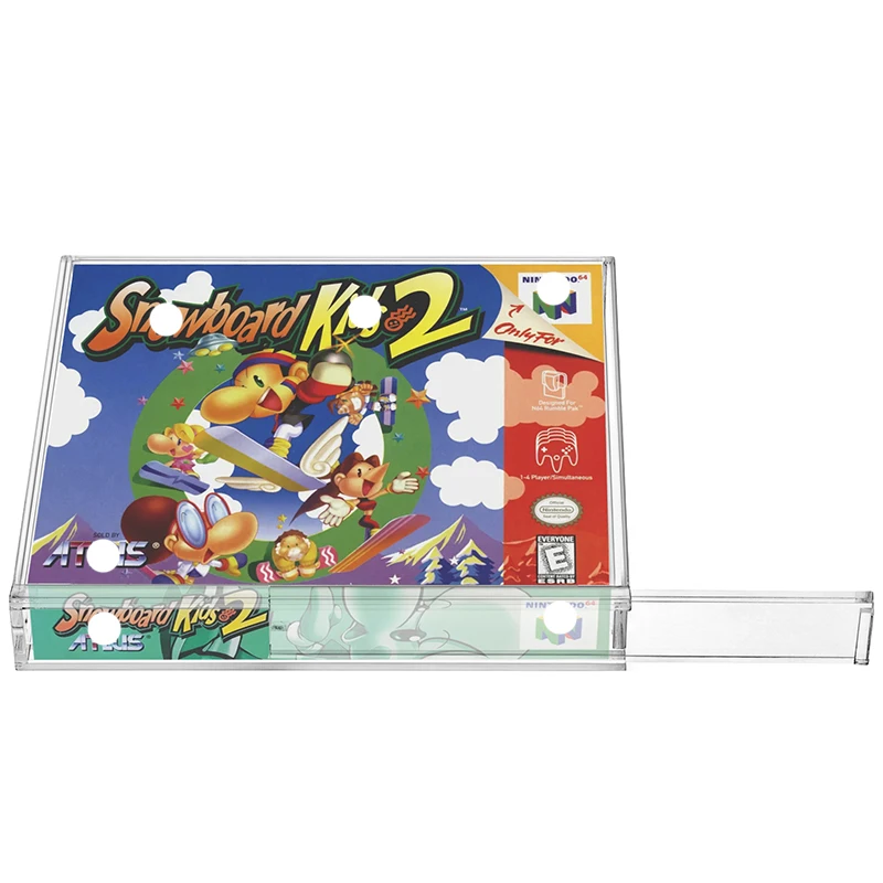 Kryształowo Przezroczyste Akrylowe Etui Ochronne na Pudełka z Grami Nintendo 64 i SNES, Pokrywa do Ekspozycji i Przechowywania — zdjęcie produktu 3